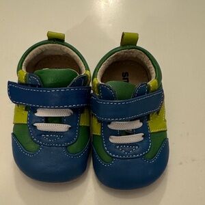 Blue and Green Baby Shoes